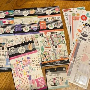 Happy Planner sticker books bundle like new rare